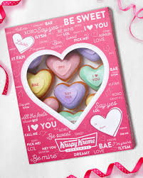 These offers have not been verified to work. Krispy Kreme Makes It Easy To Say How You Feel This Valentine S Day With Conversation Heart Doughnuts Business Wire