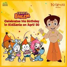 Events For Kids In Mumbai Chhota Bheem Celebrates His Birthday On 30 April 2014 At Kidzania R City Mall Favorite Cartoon Character Kids Events Celebrities