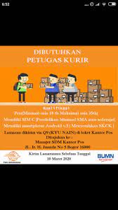 Sebelum mengirimkan lamaran kerja diwajibkan untuk membaca keseluruhan informasi lowongan kerja kantor pos indonesia. Lowongan Kerja Petugas Kurir Pos Indonesia Lockerjob