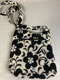 Check spelling or type a new query. Vera Bradley Black White Floral Crossbody Bag Gem