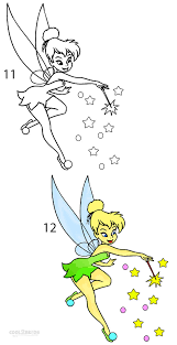 How To Draw Tinkerbell Step By Step Pictures Kids will love this lesson. how to draw tinkerbell step by step