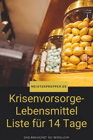 Krisenvorsorge Lebensmittel Liste Fur 14 Tage Lebensmittel Vorsorge Haltbare Lebensmittel