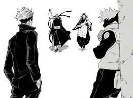 Gojo Kakashi In 2021 Anime Crossover Anime Naruto Otaku Anime