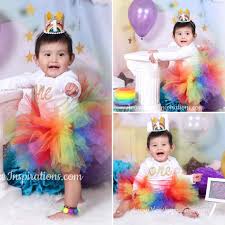Rainbow Girls Tutu First Birthday Tutu Outfit Rainbow Baby Dress Smash Cake Photo Toddler Baby Newborn 1st Birthday Fluffy Tutu In 2020 First Birthday Tutu Birthday Tutu Tutus For Girls
