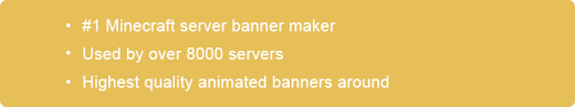 Create a banner for your server here: Woodpunch S Graphics Top Notch Designs 1 Source Of Animated Banners Spigotmc High Performance Minecraft