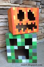 Minecraft papier figur von dir tutorial papercraft. Last Year S Minecraft Pumpkin Was A Huge Hit I Had Trick Or Treaters Make Their Picture Kinderkostum Selber Machen Laterne Basteln Vorlagen Minecraft Kostum