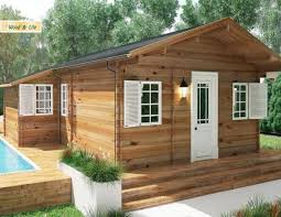 Montelo 002 Bungalow Log Homes Wooden House