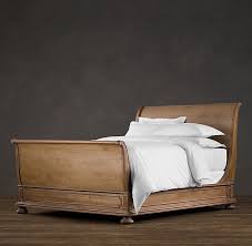 Restoration Hardware St James Sleigh Bed Love The Finish Wood Sleigh Bed Bedroom Furniture Sleigh Bed Master Bedroom