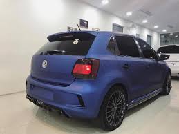 Vw Polo With Sports Body Kit And Matte Blue Wrap In Images Vwpologtiinterior Autos Y Motocicletas Vw Pointer Autos