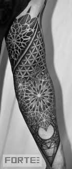 Half sleeve flower tattoo design. Flower Of Life Sleeve Unterarm Tattoo Tattoo Style Tatowierungen