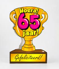 Trofee Kaart 65 Jaar Feestbazaar Nl