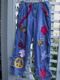 Junked Up Jeans Funky Embellished Jeans Upcycled Decorated Embellished Denim Embellished Jeans Funky Outfits