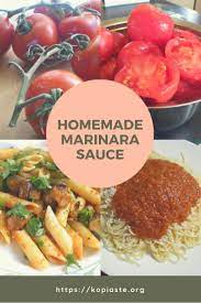 Easy Homemade Marinara Sauce Recipe Marinara Sauce Homemade Homemade Marinara Pasta Dishes
