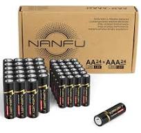 Amazon.com: NANFU AA and AAA Alkaline Batteries 48 Combo ...