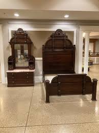 Bedroom furniture beds bedroom sets headboards bed frames dressers & chests nightstands armoires & wardrobes mattresses kids beds. Lot 2pc Victorian Bedroom Set Including Marble Top Dresser 46 X 20 X 98 And Bed Headboard Is 61 X 98 Crack Across Marble