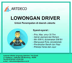 Check spelling or type a new query. Lowongan Kerja Driver Juni 2018 Lowongan Kerja Terbaru Indonesia 2021