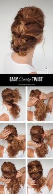 Easy Everyday Curly Hairstyle Tutorial The Curly Twist Hair Romance Hair Styles Curly Hair Styles Naturally