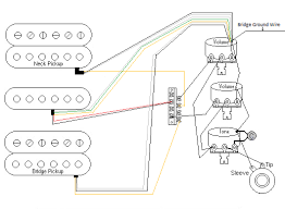 To attach a tone control to the circuit, we connect the input to the volume control (our hot signal from the pickup) to a second pot, at one end of the. H S H 2 Volume 1 Tone Wiring Check My Work Seymour Duncan User Group Forums