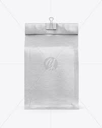Kraft Coffee Bag With Clip Mockup Front View In Bag Sack Mockups On Yellow Images Object Mockups Free Mockup Templates Psd Template Free Mockup Free Psd