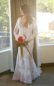 Long Sleeve Sheath With Illusion V Neckline David S Bridal Wedding Dress Necklines Long Sleeve Sheath Wedding Dress Fairy Tale Wedding Dress