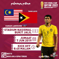 Kedah menamatkan penantian lapan tahun menjulang piala malaysia. Live Streaming Malaysia Vs Timor Leste Kelayakan Piala Dunia 7 Jun 2019 Area Sukan