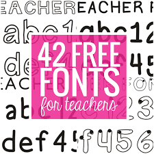 Free fonts for commercial use · new & fresh fonts · most popular fonts · alphabetic fonts · largest font families · trending fonts. 42 Free Fonts For Teachers Teach Junkie