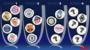32 equipos participarán en la edición 2020/21 de la champions league: Bombos Sorteo Champions League Asi Estan Los Bombos De La Champions 2020 21 De Cara Al Sorteo Marca Com