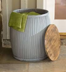 P This Versatile Piece Serves As Table And Storage Our Galvanized Metal Barrel Storage Table With Wooden Lid Is A In 2020 Metal Barrel Table Storage Galvanized Metal