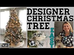How To Decorate A Designer Christmas Tree Ribbon On Christmas Tree Easy Youtube In 2020 Ribbon On Christmas Tree Christmas Tree Design Simple Christmas Tree