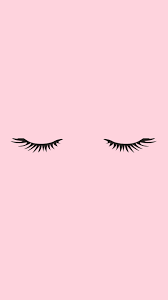 Greeting card with eyelashes and confetti. Pink Lashes Gambar Instagram Seni