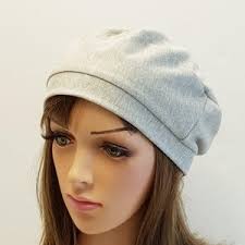 Maroon Cotton Jersey Beret, Chemo Hat