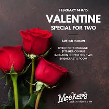 Happy valentine's day one of the most celebrated days of the year is thevalentine's day that is celebrated all across the world with so much warmth love and appreciation for one's partner. Valentine S Day Special For Two Meeker S