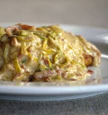 Chicken Fillet With Creamy Leek Bacon Sauce Bacon Sauce Recipes Chicken Recipes