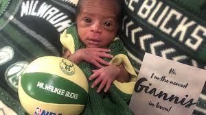 Giannis antetokounmpo with his girlfriend mariah riddlesprigger. Bucks Fan Names Baby After Giannis Antetokounmpo