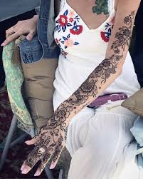 Full Sleeve Henna Floral Henna Tattoo Henna Designs Henna Tattoo Fashion