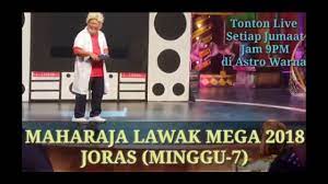 Rogram popular maharaja lawak mega 2018 akan mula bersiaran pada 2 november. Maharaja Lawak Mega 2018 Joras Mlm2018 Zuumstarchannel Youtube
