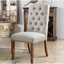 Greyleigh Lakeport Upholstered Dining Chair Upholstery Color Light Gray Rustic Dining Chairs Tufted Dining Chairs Dining Chairs