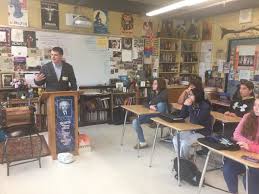 Daniel Donaghy Visits Rockville High School