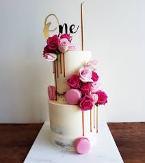 Please allow a minimum of 4 business days to order this product.if you require your cake sooner, please call us on 4407 8705 to discuss options. 19 Flowers And Macaron Cake Ideas Cake Macaron Cake Drip Cakes