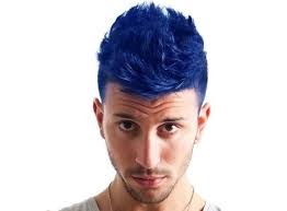 17 Funky Examples Of Blue Hair For Guys Mens Hair Colour Dyed Hair Men Men Hair Color