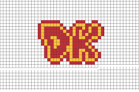Donkey Kong Pixel Art Pixel Art Pixel Art Templates Pixel Quilting