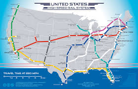 Cross-Country High Speed Rail Map Proposed to the Obama Administration a  number of years ago. : rMapPorn