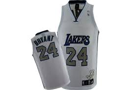 Los angeles lakers basketball jersey sleeveless player jersey. Picture Of Kobe Bryant Signed Los Angeles Lakers Jersey 24 Retro Blue Grey White Men Size