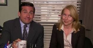 Michael Scott And Holly Flax From The Office They Are So Perfect Together Holly The Office Holly Flax Best Tv Couples