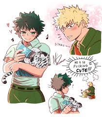 Gyo✨ on X: From the official art where they are interning at a zoo, Bakugou  suddenly starts to think that marrying Deku is not a bad idea 👀 #Bakudeku  t.coXs1Me1icjo  X