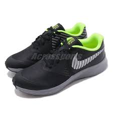 details about nike star runner 2 hz gs black silver grey volt kid women running ci5371 001