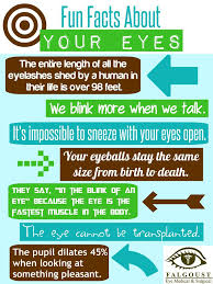 Random Eye Facts For Ophthalmology And Optometry Eye Facts Eye Health Optometry