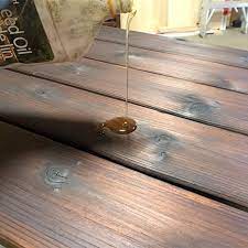 Applying A Second Coat Of Boiled Linseed Oil Because I Didn T Hit Record The First Time To This Cedar Patio End Table Didn T Qui Woodworking End Tables Wood