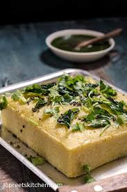 Instant Khaman Dhokla Recipe Savory Gram Flour Cake With Green Chutney Jopreetskitchen Recipe Dhokla Recipe Khaman Dhokla Indian Food Recipes
