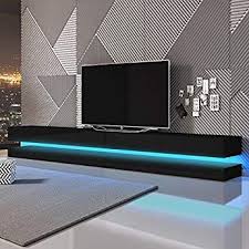 Pour faciliter votre futur achat meuble mural salon, découvrez donc notre plateforme. Aviator Double Le Meuble Tv Suspendu 280 Cm Noir Mat Noir Brillant Avec L Eclairage Led B Exterieurs De Maison Moderne Table Basse Salon Amenagement Maison